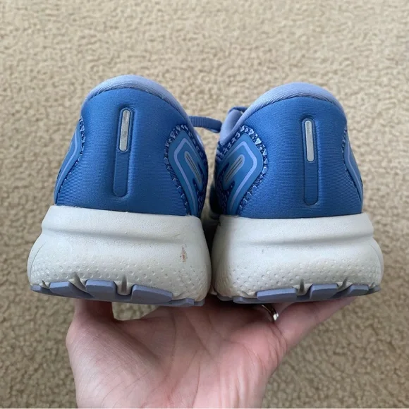💋SOLD💋Brooks Women's  Ghost 14 Blue/Ocean/Oyster Running Shoes Size 7.5 - Picture 5 of 10